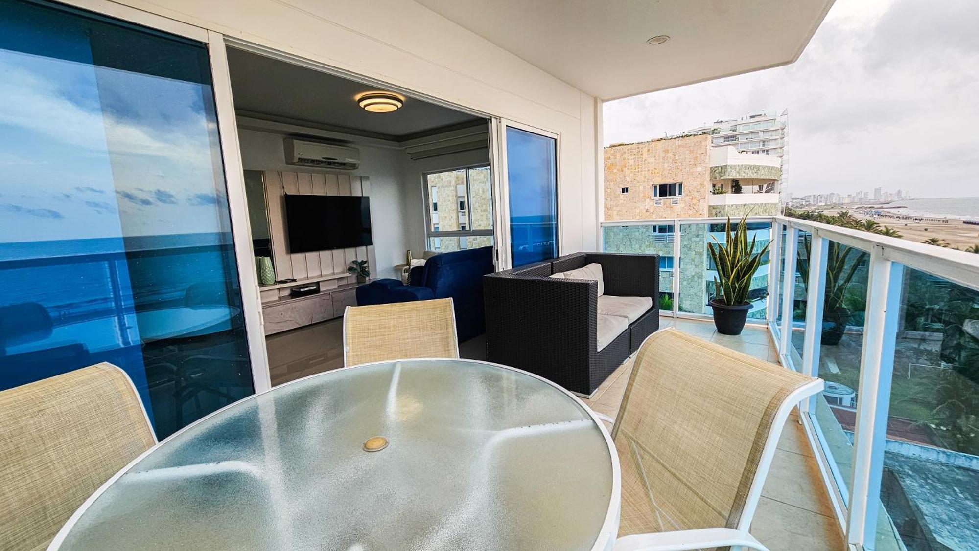 Luxury Apartment, Sector Morros, Vista Y Salida Al Mar Edificio Sunshine Картахена Экстерьер фото